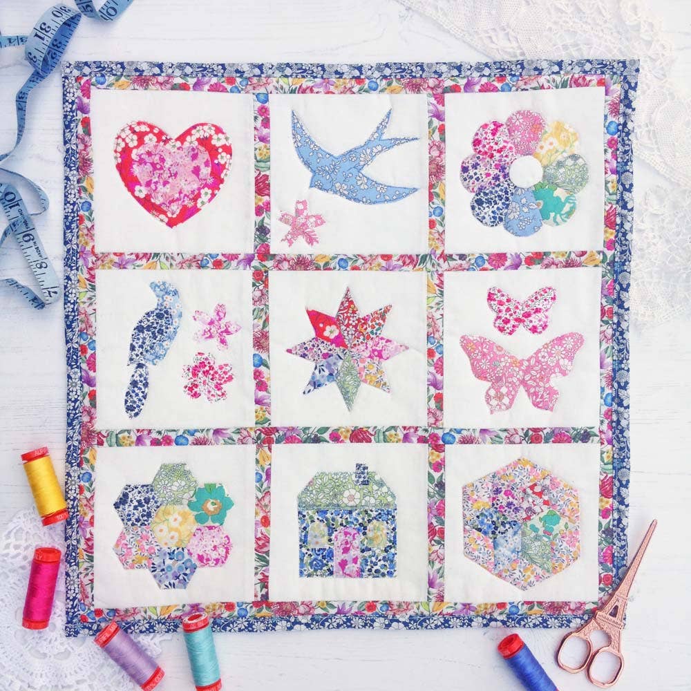 Alice Caroline Liberty Tana Lawn® Fabric Rainbow Mini Sampler Quilt Kit