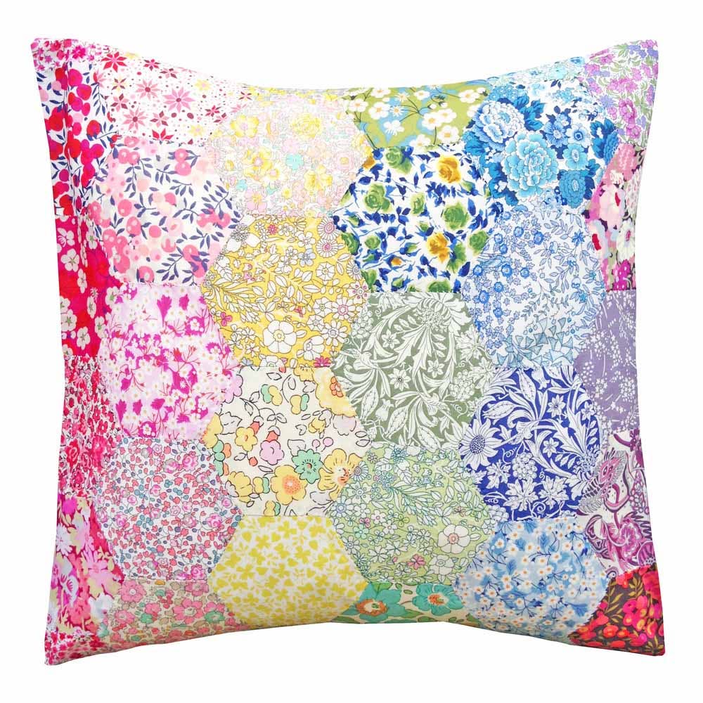 Alice Caroline Liberty Tana Lawn Fabric EPP Hexagon Cushion Kit