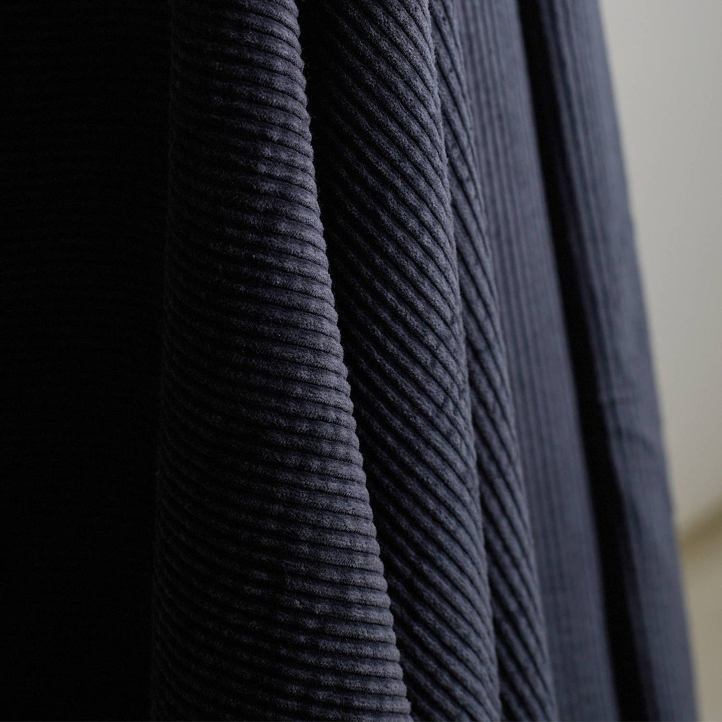 Atelier Brunette Bubble Corduroy Deep Charcoal ($40/metre SALE PRICE)
