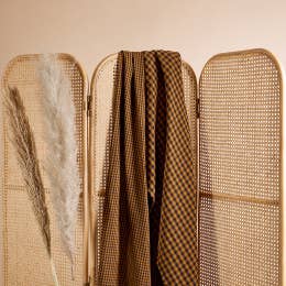 Atelier Brunette Double Gauze Gingham Night Ochre