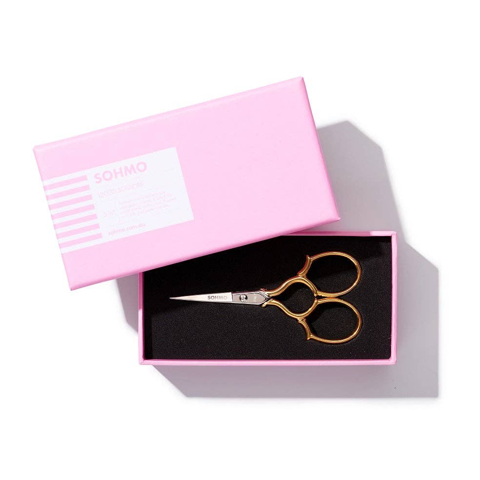 SOHMO Lecco Scissors: 3 1/2" (Gold)