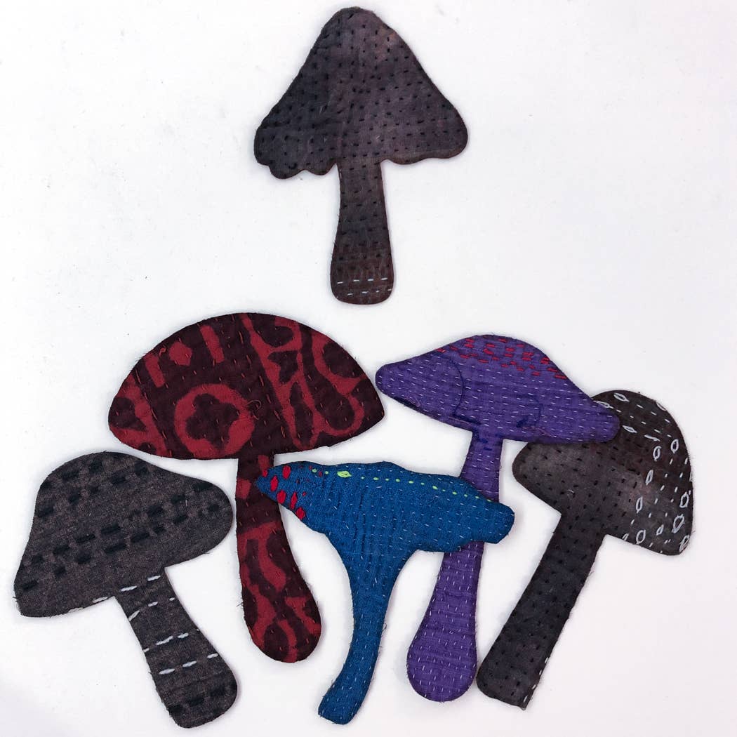 Otto Finn Bundle of Two Patches (Mushroom and Dinosaur)