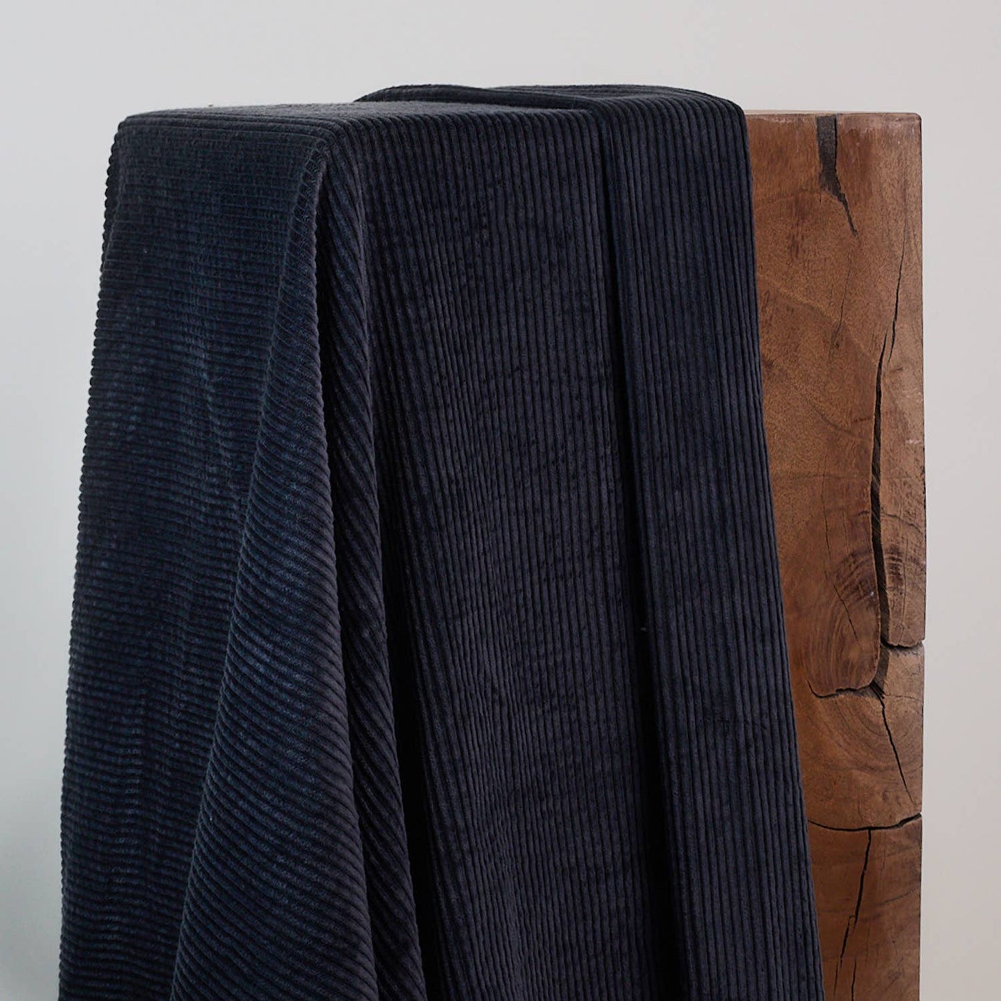 Atelier Brunette Bubble Corduroy Deep Charcoal ($48/metre)