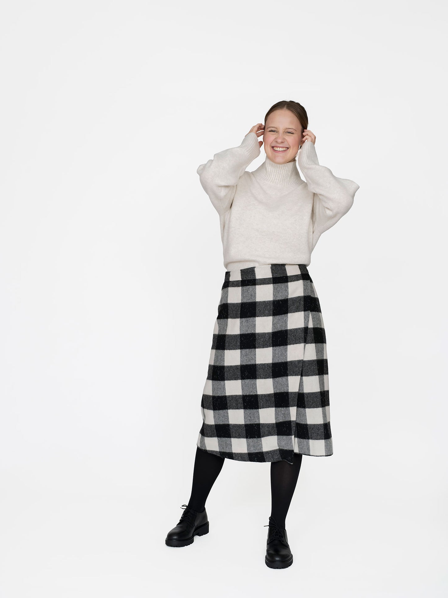The Assembly Line Asymmetric Midi Skirt