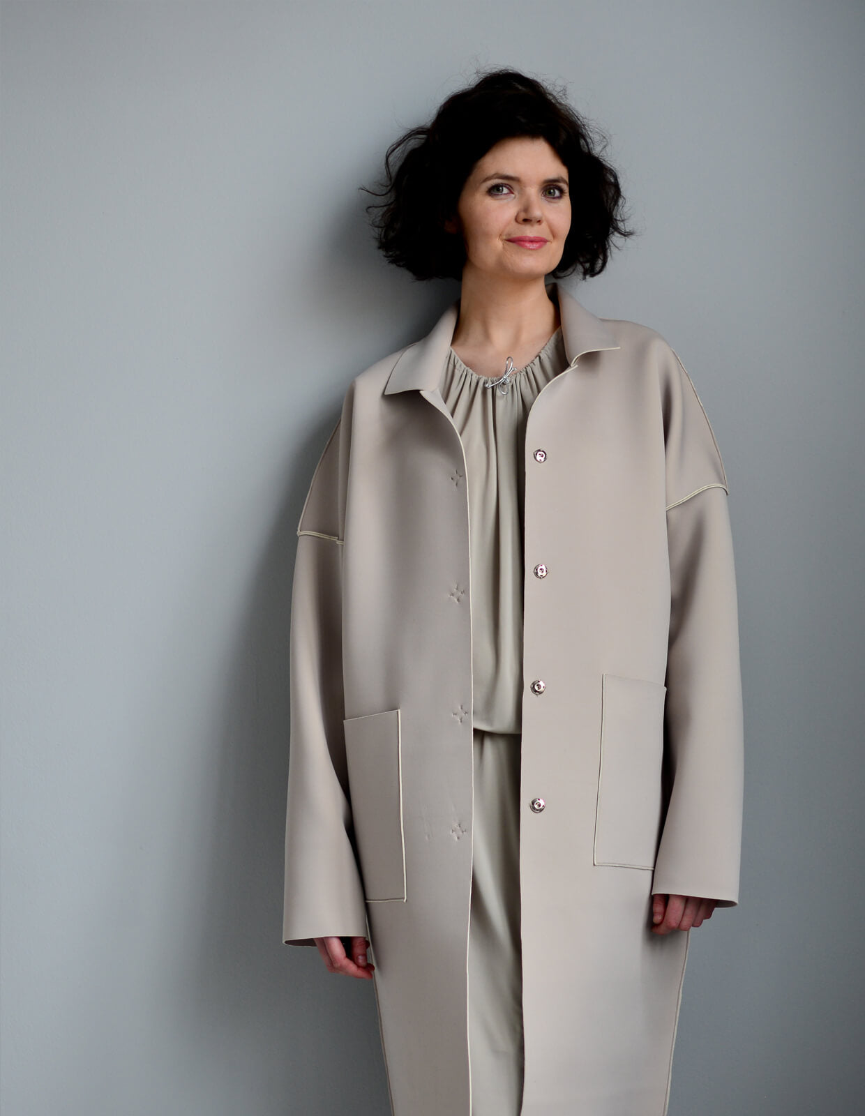 The Maker's Atelier Unlined Raw-Edged Coat PDF Pattern