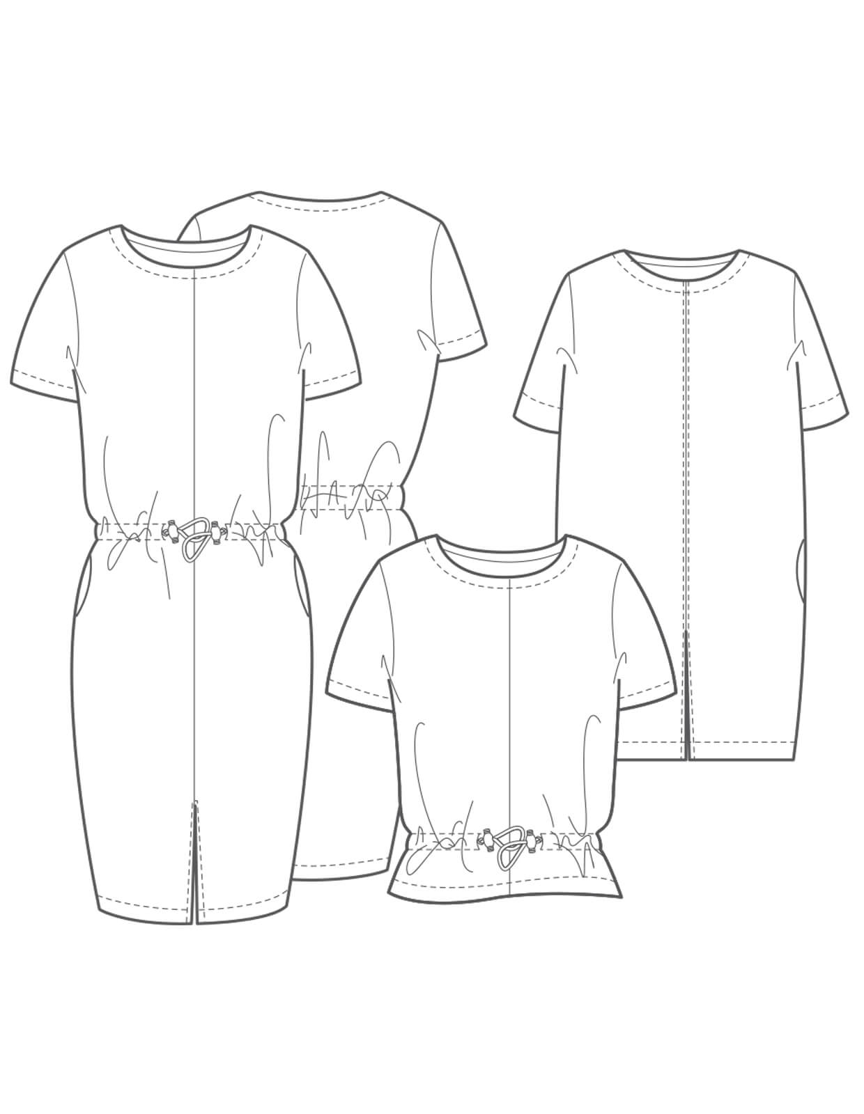 The Maker's Atelier Utility Dress, Tunic and Top PDF Pattern