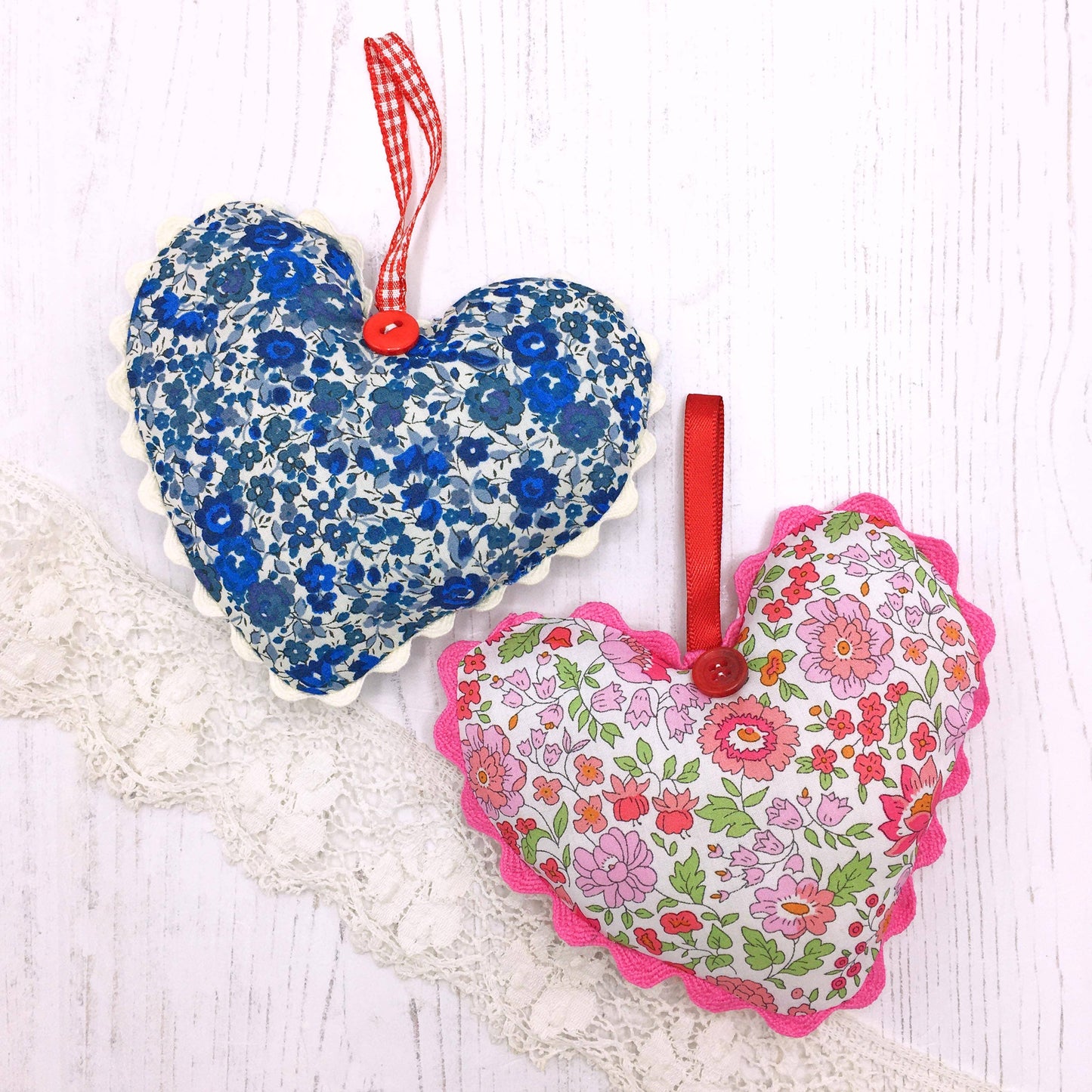 Alice Caroline Pre-Cut Liberty Tana Lawn® Fabric Hearts