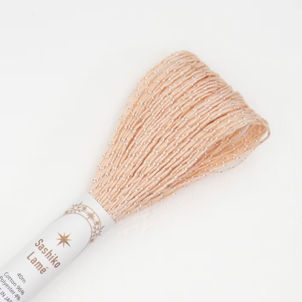 Olympus Sashiko Lame Thread (Apricot)