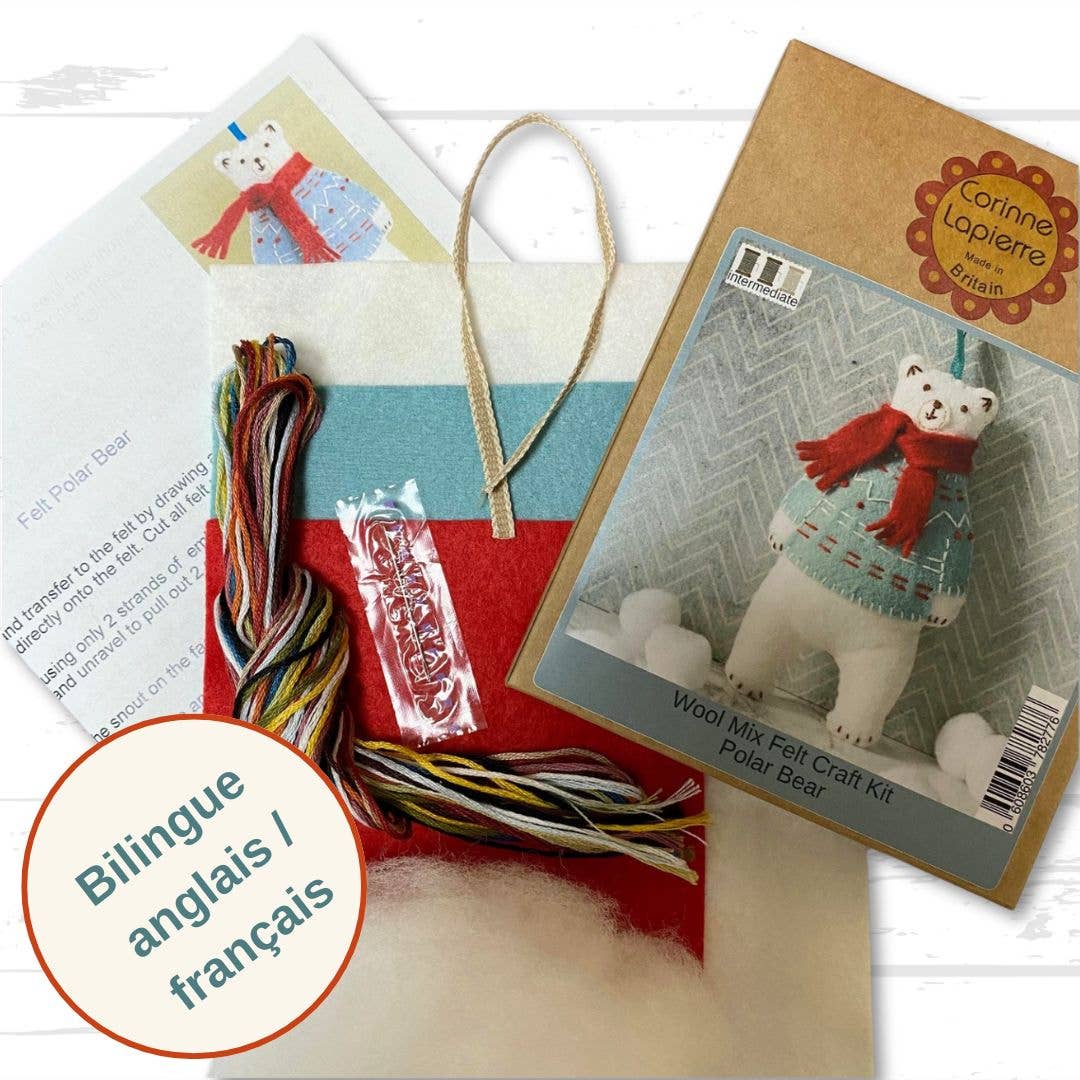 Corinne Lapierre Polar Bear Felt Craft Mini Kit