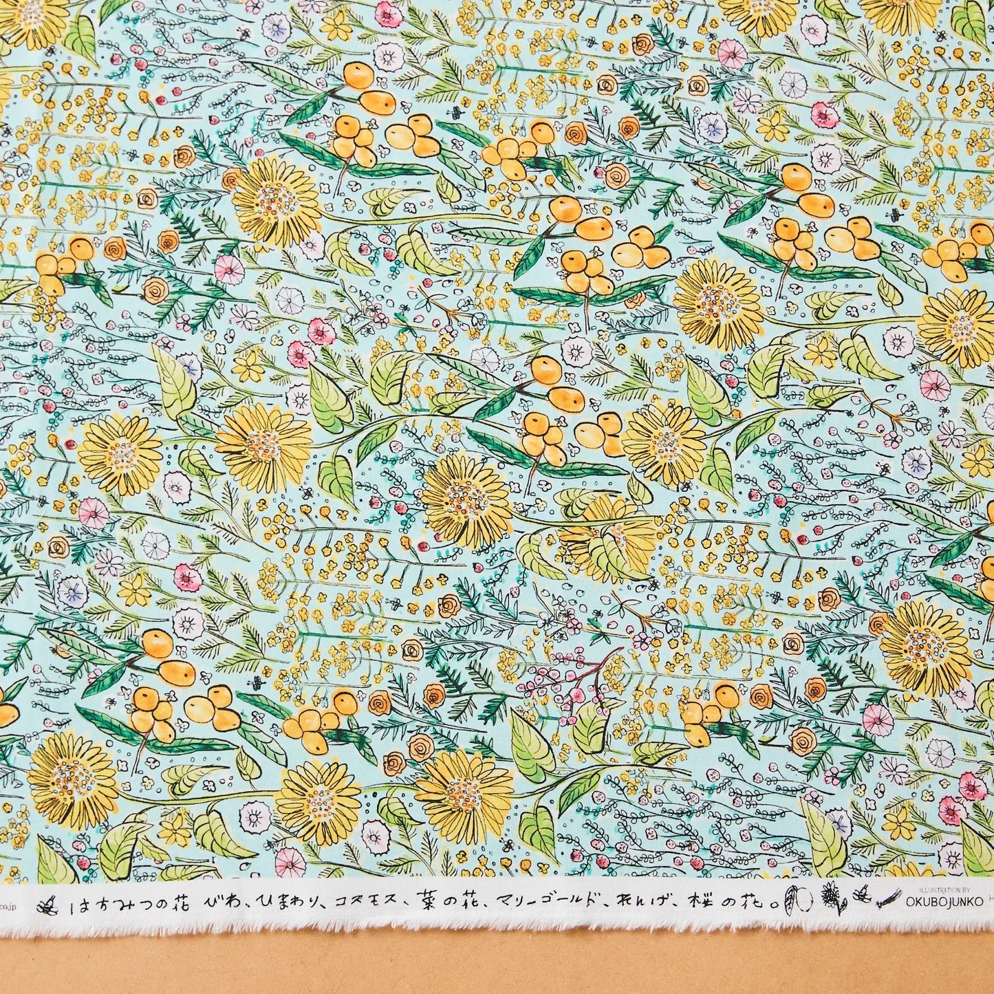 Kokka Paper Message (Honey Flower) ($60/metre)