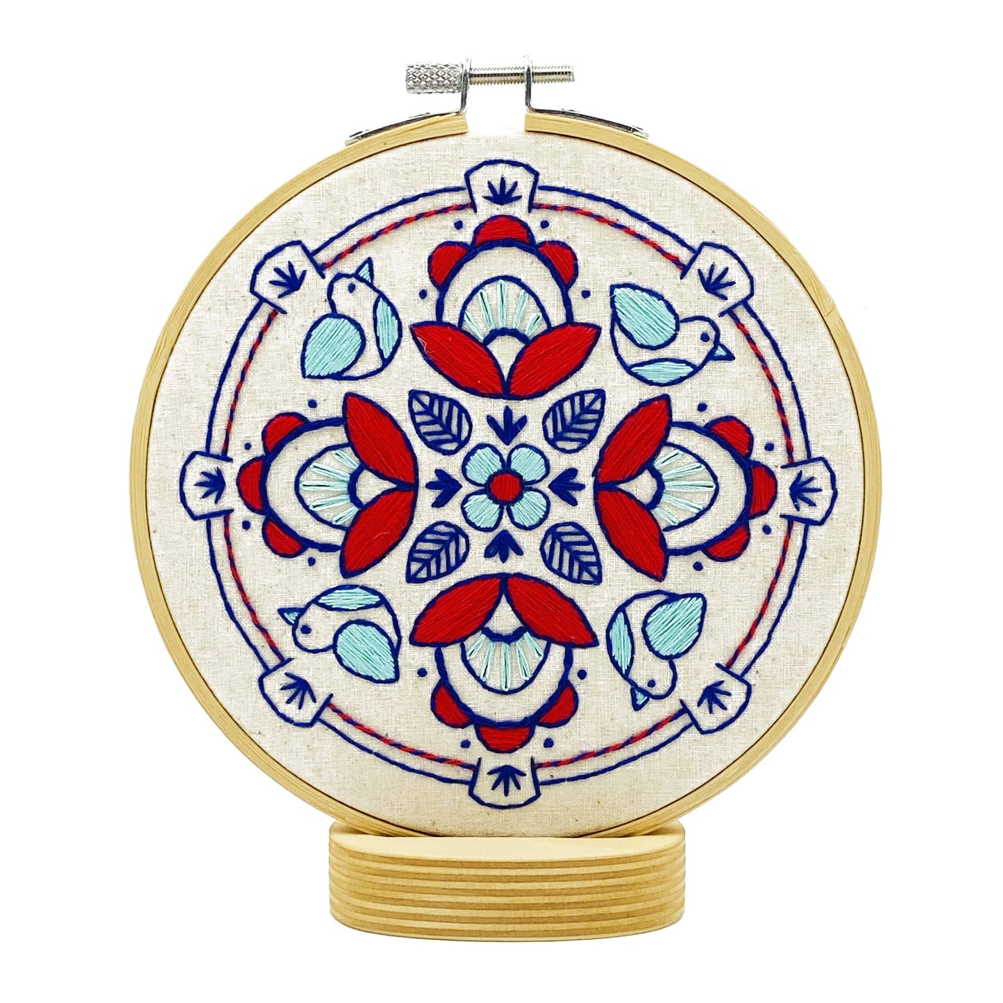 Hook, Line & Tinker Drum Complete Embroidery Kit