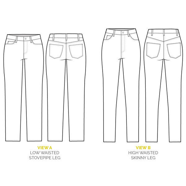 Closet Core Patterns Ginger Jeans