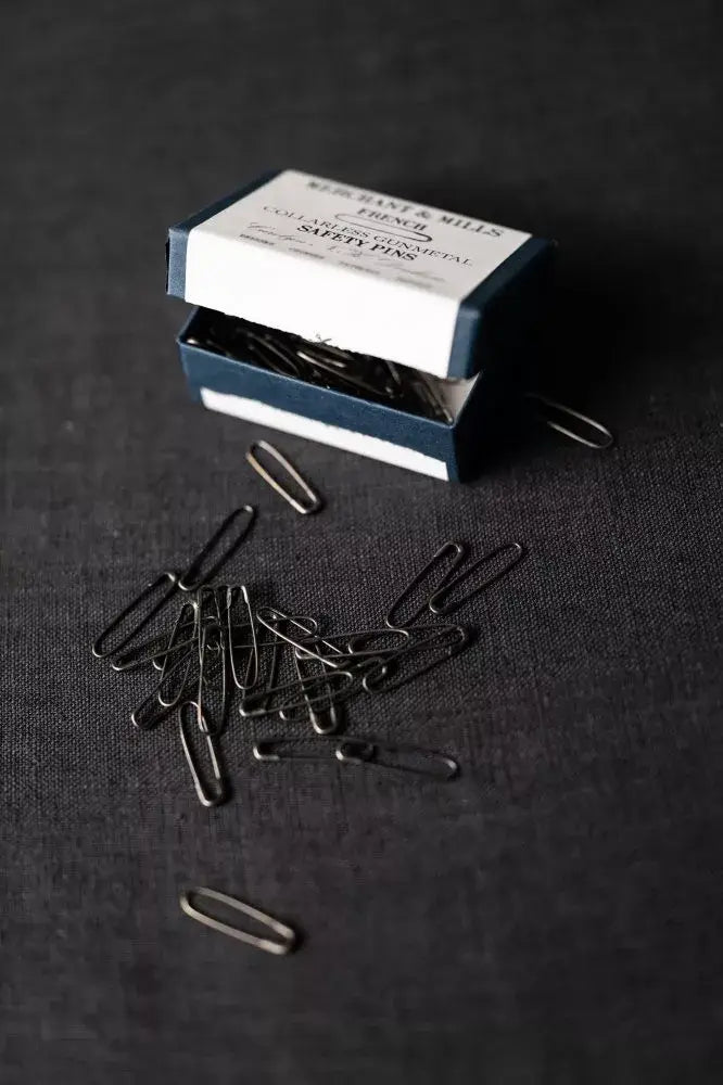 Merchant & Mills Gun Metal French Safety Pins