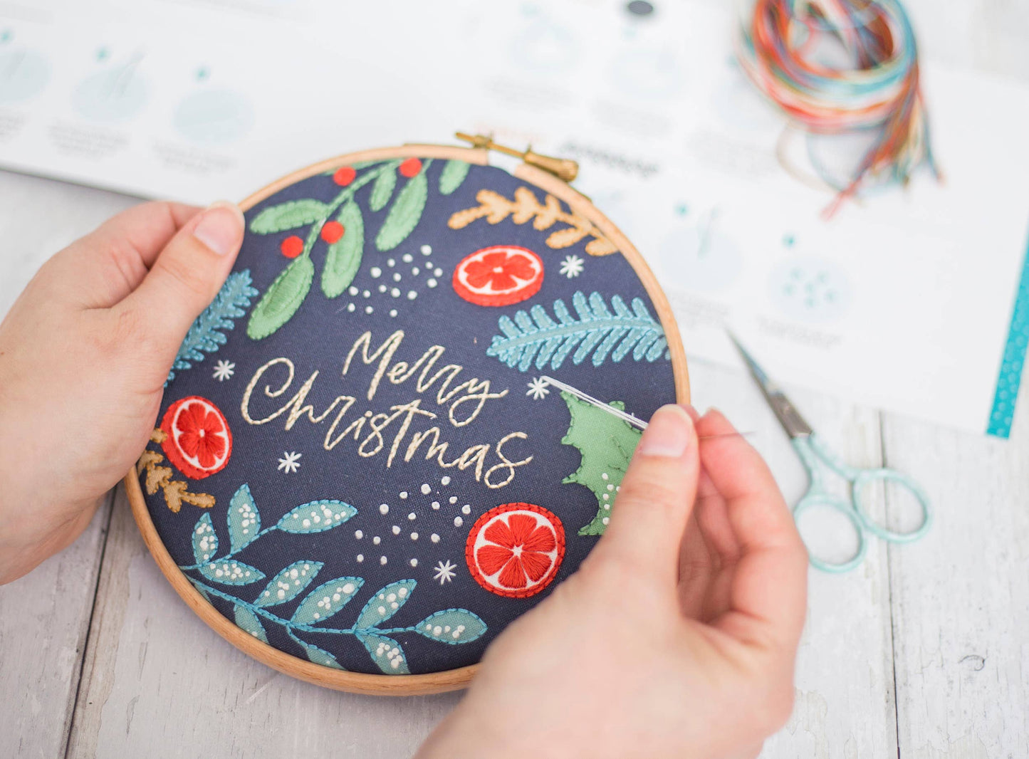 Oh Sew Bootiful 'Merry Christmas' Embroidery Kit