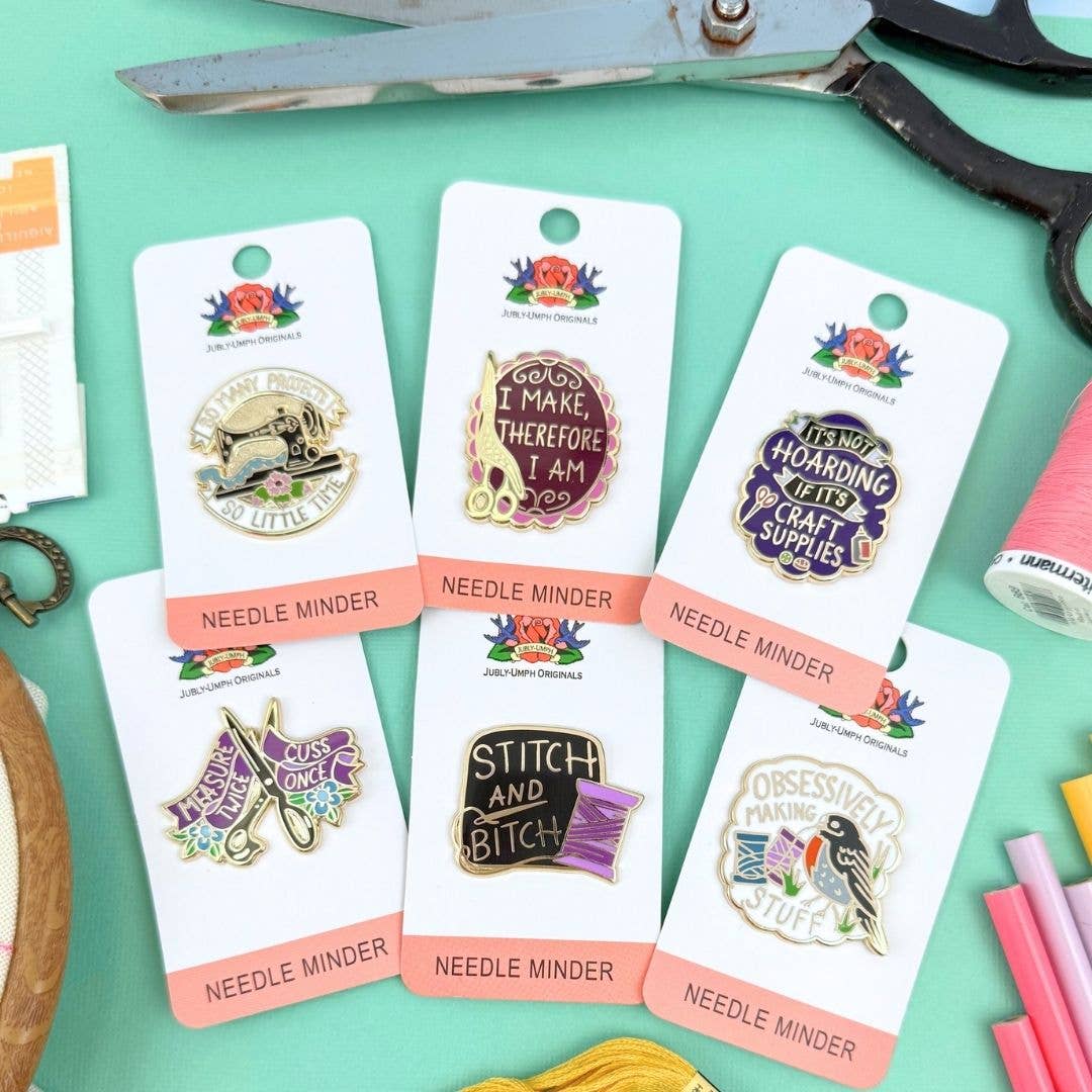 Jubly-Umph 'Measure Twice Cuss Once' Needle Minder