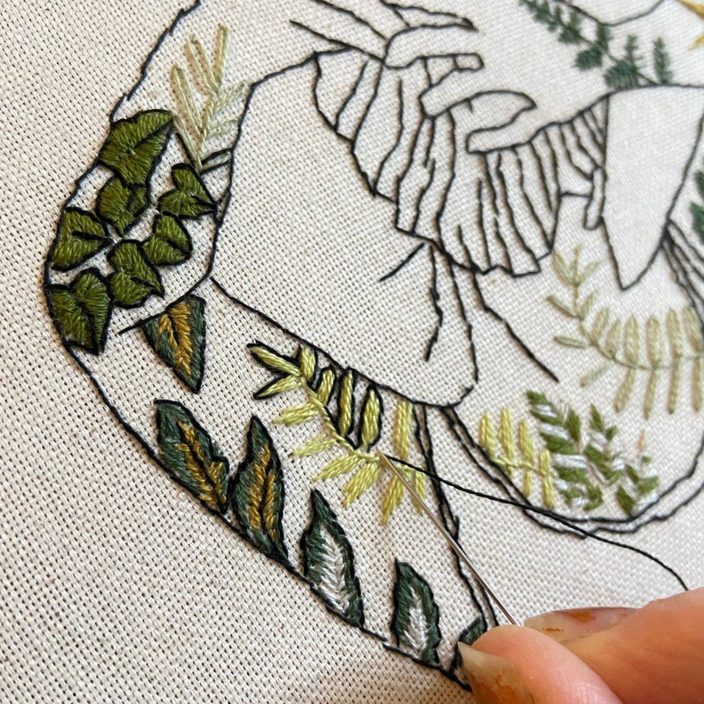 Stitch Happy - Botanical Tattoos Modern Embroidery Kit