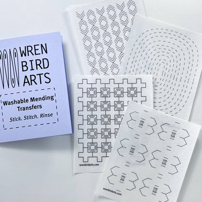 Wrenbirdarts - Washable Mending Transfers #5 Lavender Patterns