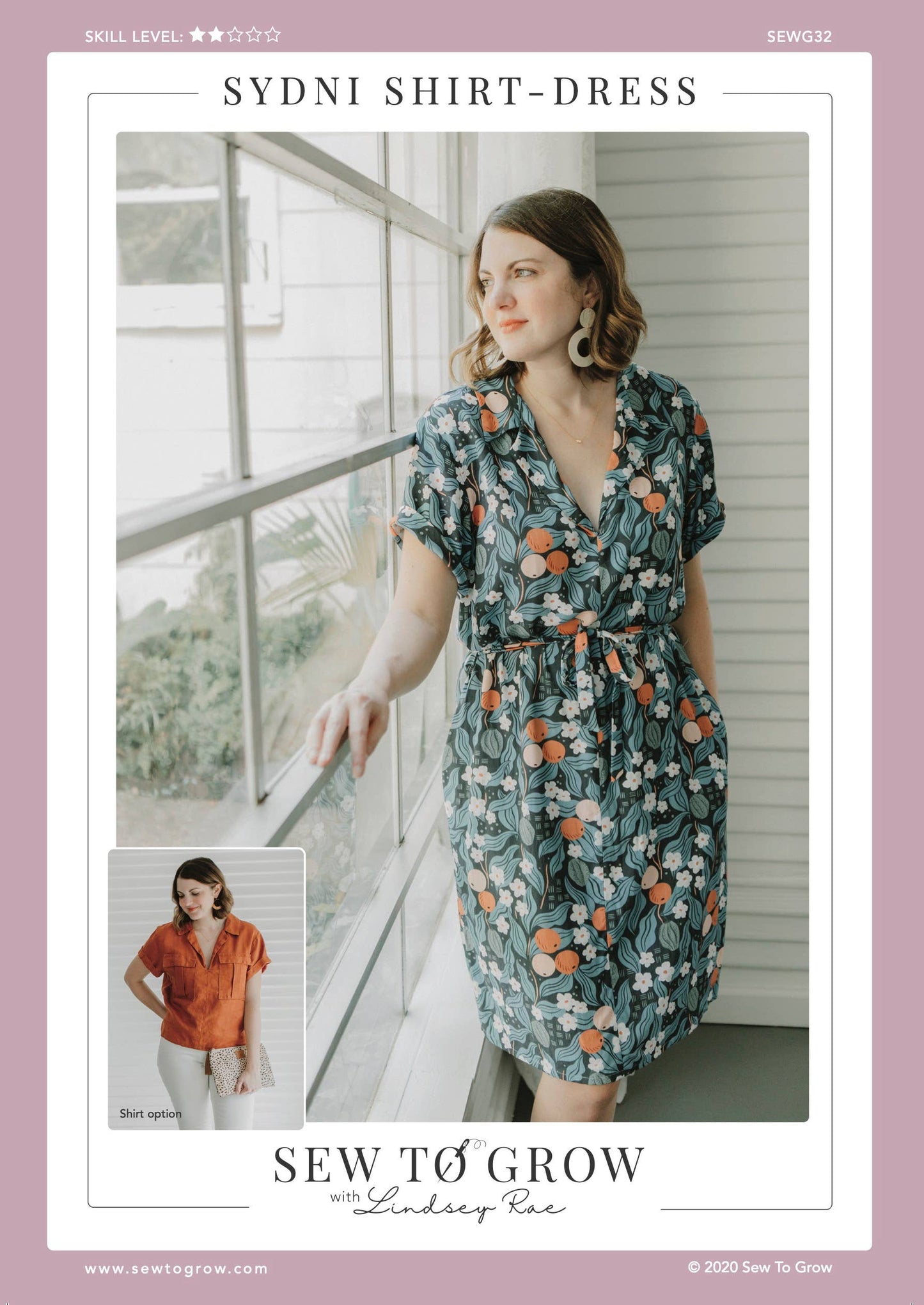 Sew to Grow Sydni Shirtdress Sewing Pattern