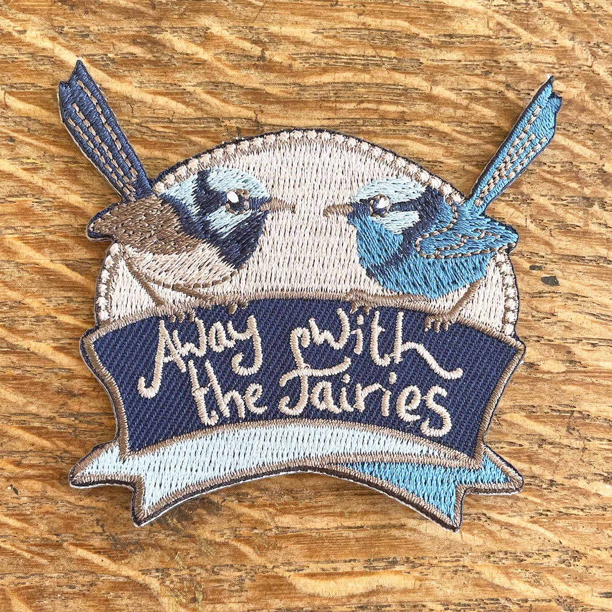 Bridget Farmer Printmaker 'Away With The Fairies' Embroidered Patch