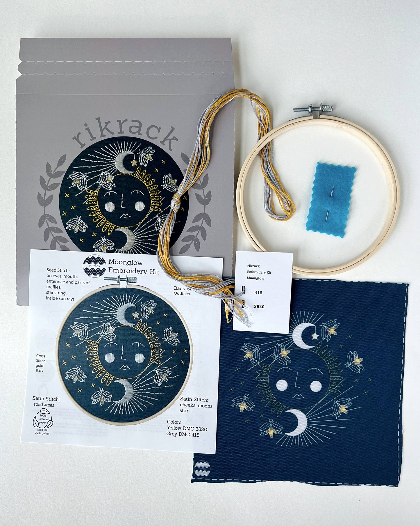 Rikrack Reader Embroidery Kit