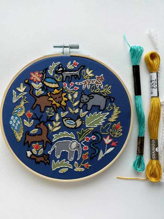 Rikrack Wildlife Embroidery Kit