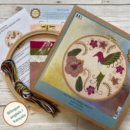 Corinne Lapierre Hummingbird Appliqué Hoop Craft Kit