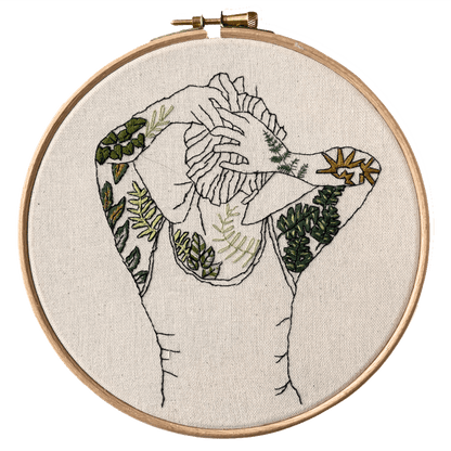 Stitch Happy - Botanical Tattoos Modern Embroidery Kit