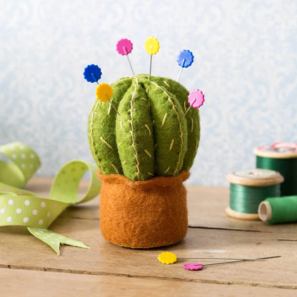 Corinne Lapierre Cactus Pincushion Felt Craft Mini Kit