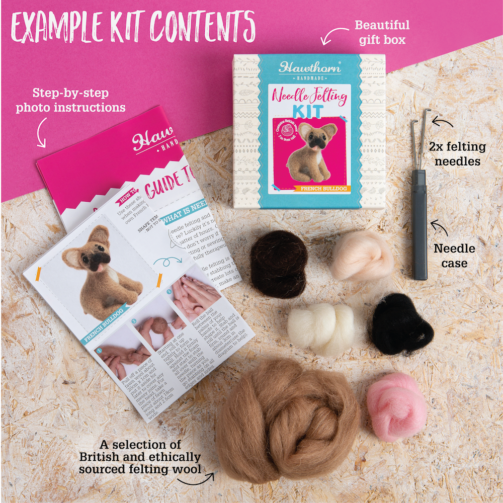 Hawthorn Handmade Mince Pies Mini Needle Felting Kit