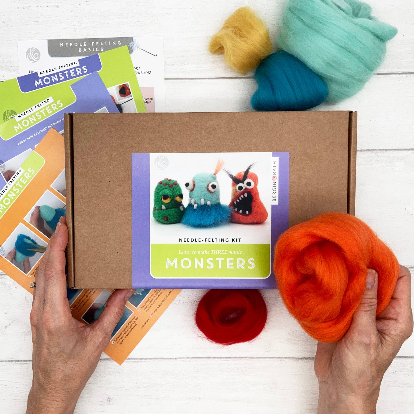 Bergin & Bath - Needle Felting Kit - Monsters