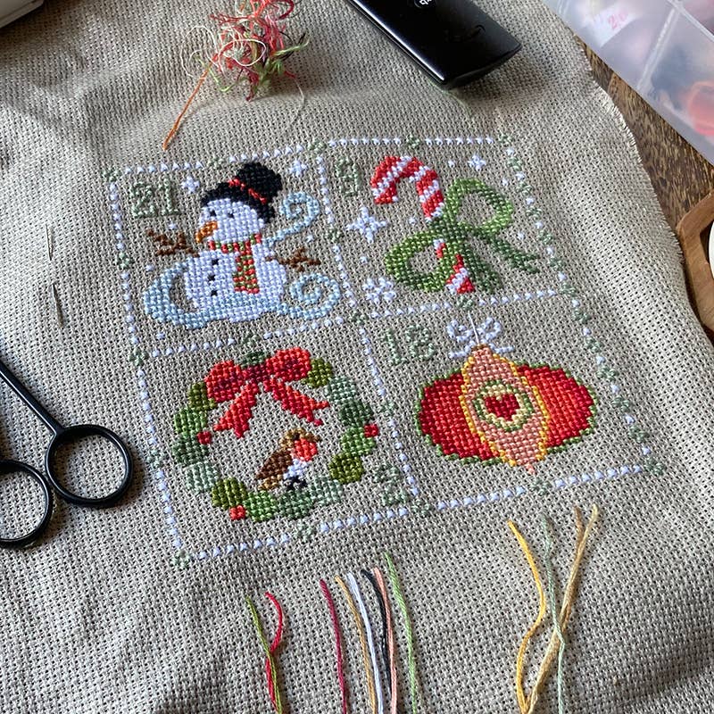 Love Poppet Feeling Festive Advent Cross Stitch Kit
