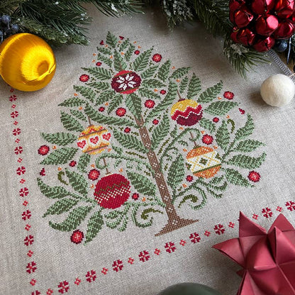 Love Poppet Christmas Tree Cross Stitch Pattern