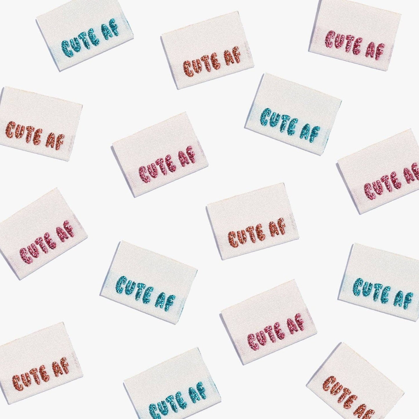 Kylie and The Machine 'Cute AF!' Woven Sewing Labels