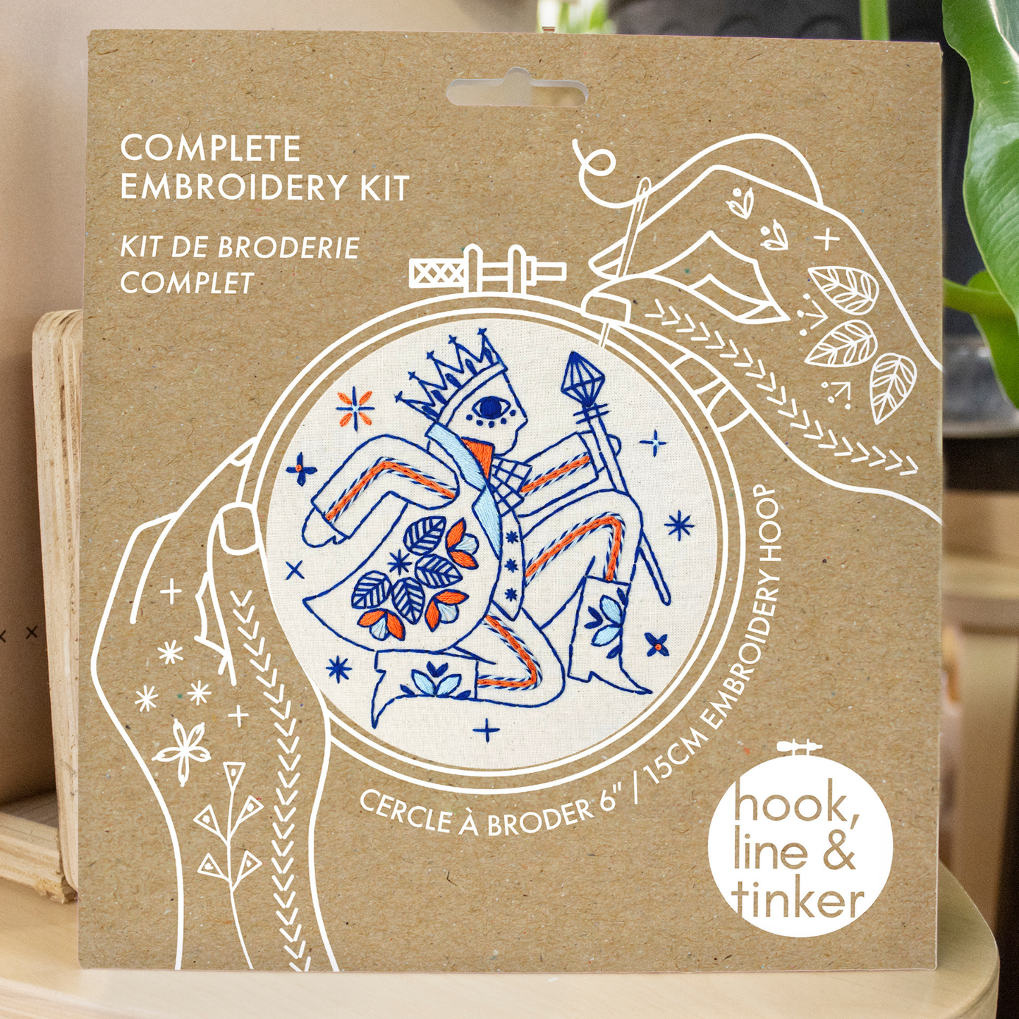 Hook, Line & Tinker Lord of Leaping Complete Embroidery Kit