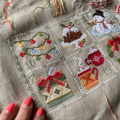 Love Poppet Feeling Festive Advent Cross Stitch Kit