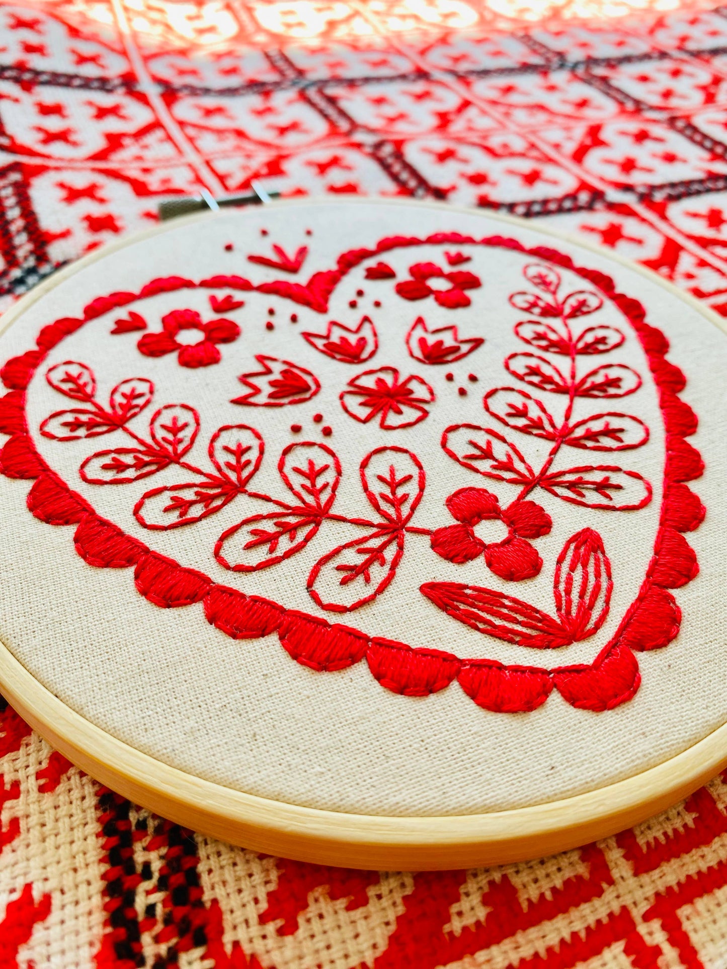 Hook, Line & Tinker Nordic Heart Complete Embroidery Kit