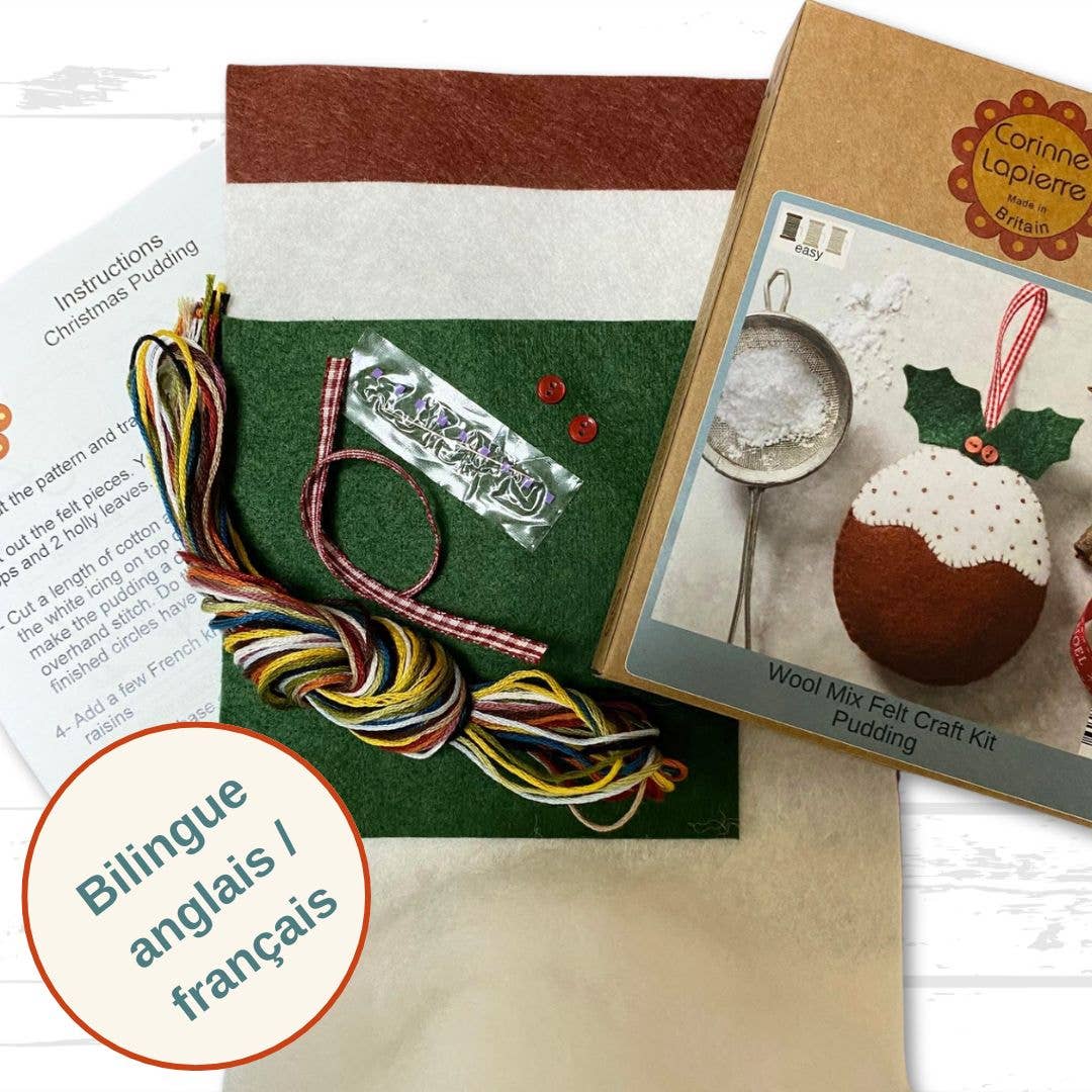 Corinne Lapierre Christmas Pudding Felt Craft Mini Kit