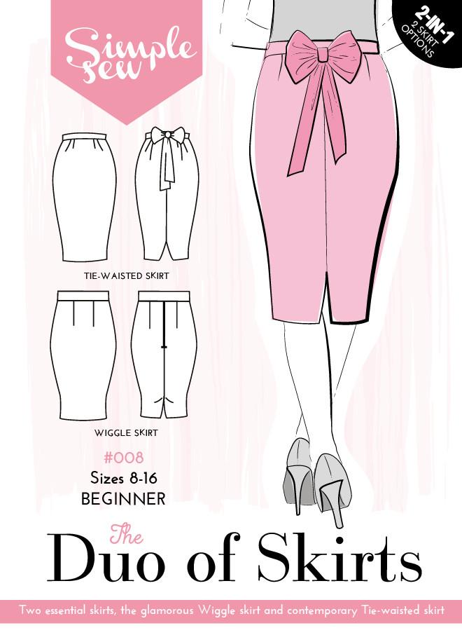 Simple Sew Bundle of Two Skirt Patterns (Keira Skirt and Duo of Skirts)