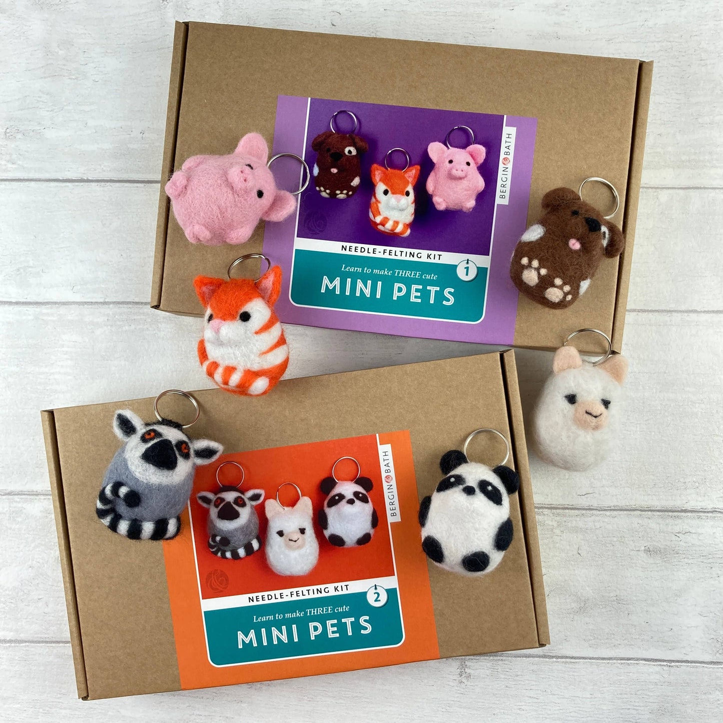 Bergin & Bath Needle Felting Kit: Mini Pets