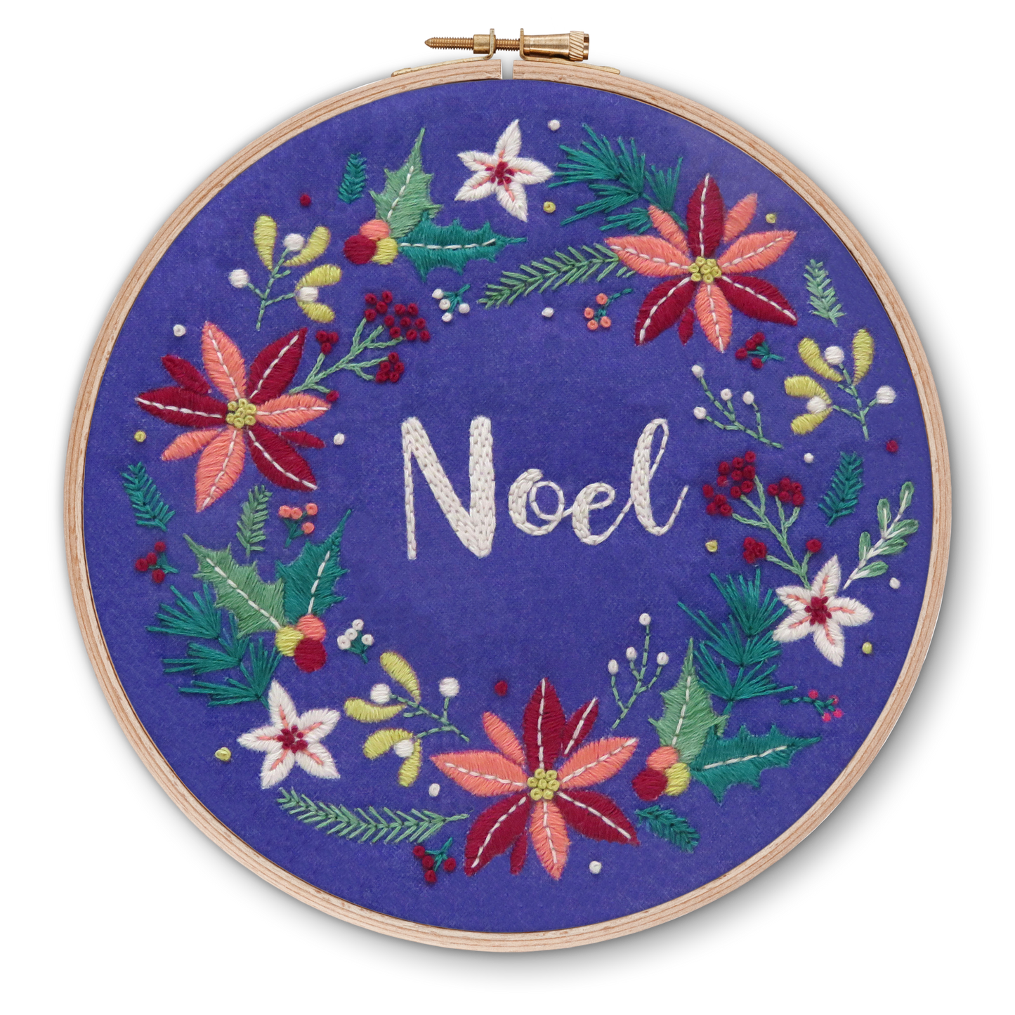 Oh Sew Bootiful 'Noel' Christmas Wreath Embroidery Kit