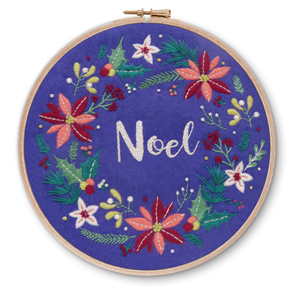 Oh Sew Bootiful 'Noel' Christmas Wreath Embroidery Kit