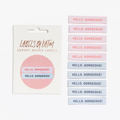 Kylie and the Machine 'Hello Gorgeous' Sewing Labels