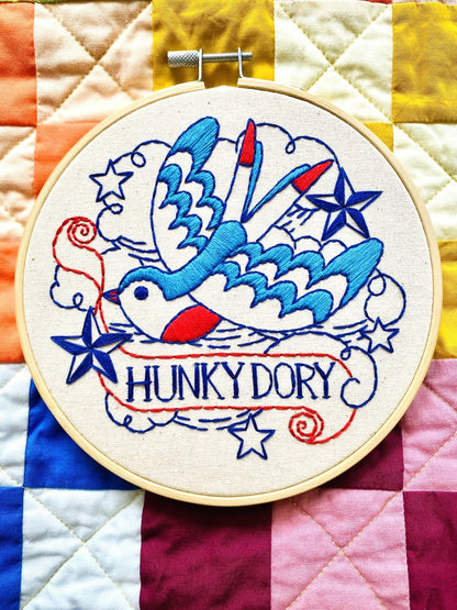 Hook, Line & Tinker Hunky Dory Complete Embroidery Kit