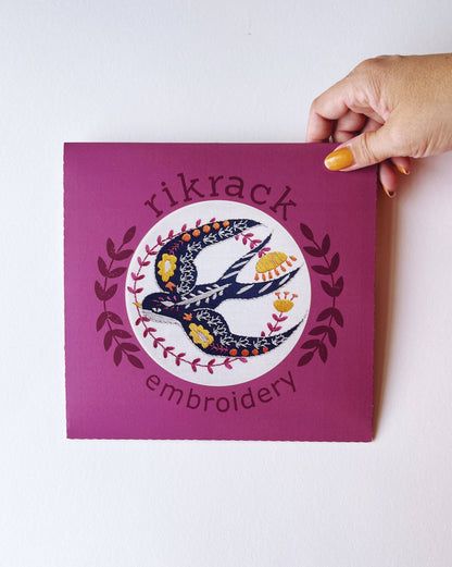 Rikrack Swallow Embroidery Kit