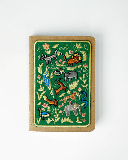 Rikrack Wildlife Embroidery Pocket Notebook