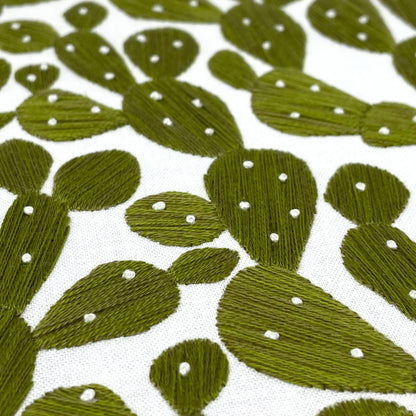 Embroidery and Sage Prickly Pears Embroidery Kit