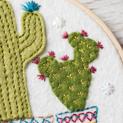 Corinne Lapierre Cactus Appliqué Hoop Craft Kit