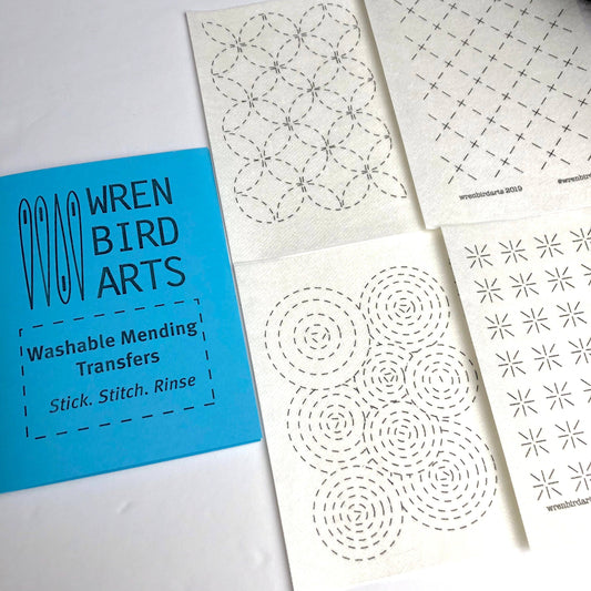 Wren Bird Arts Washable Mending Patterns Set #1