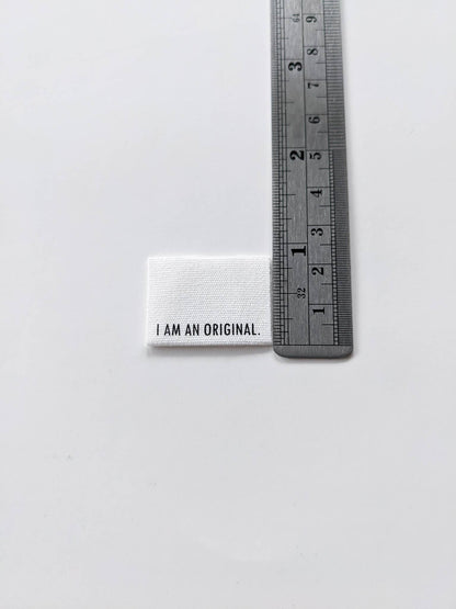 Intensely Distracted 'I Am Inimitable. I Am An Original.' Sewing Labels
