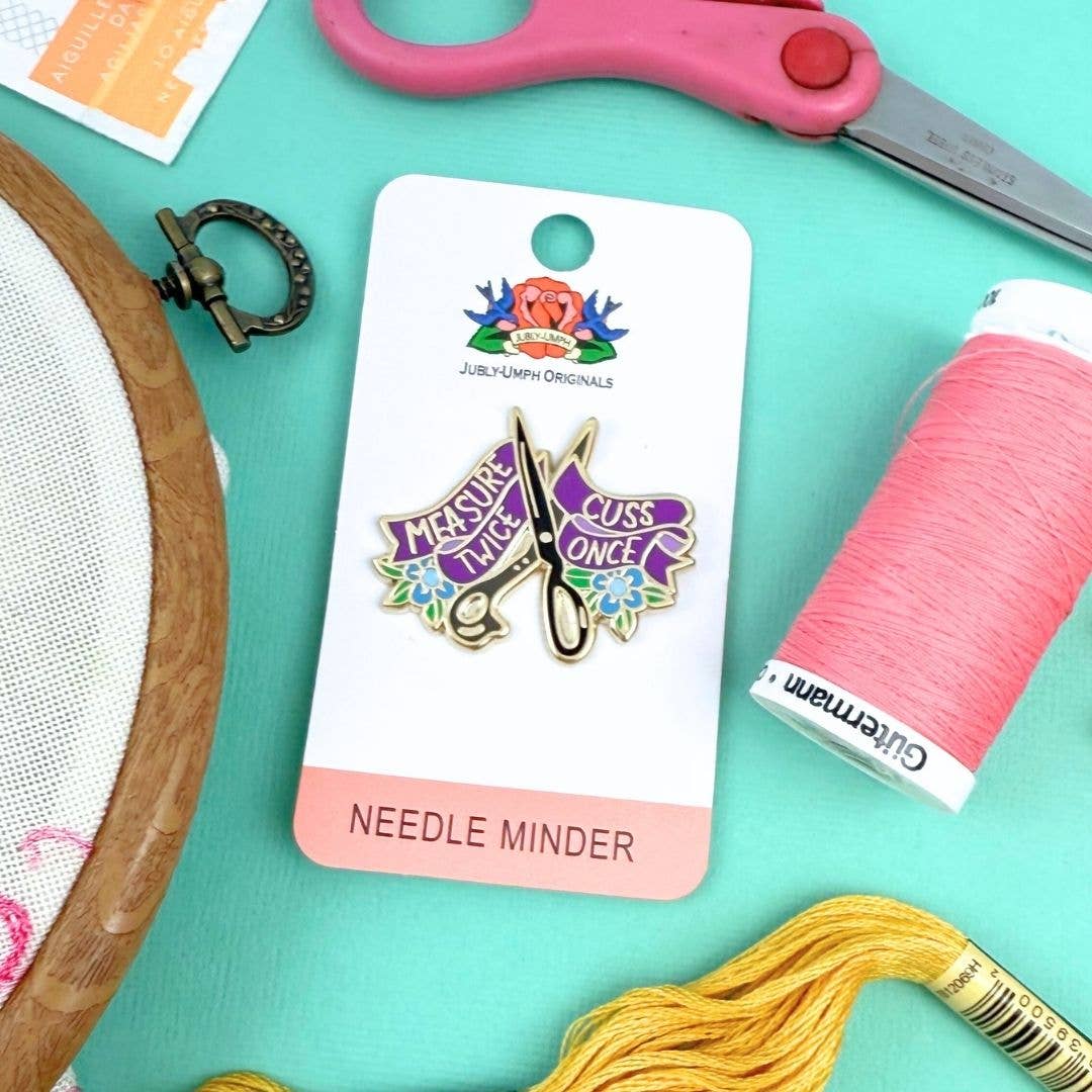 Jubly-Umph 'Measure Twice Cuss Once' Needle Minder